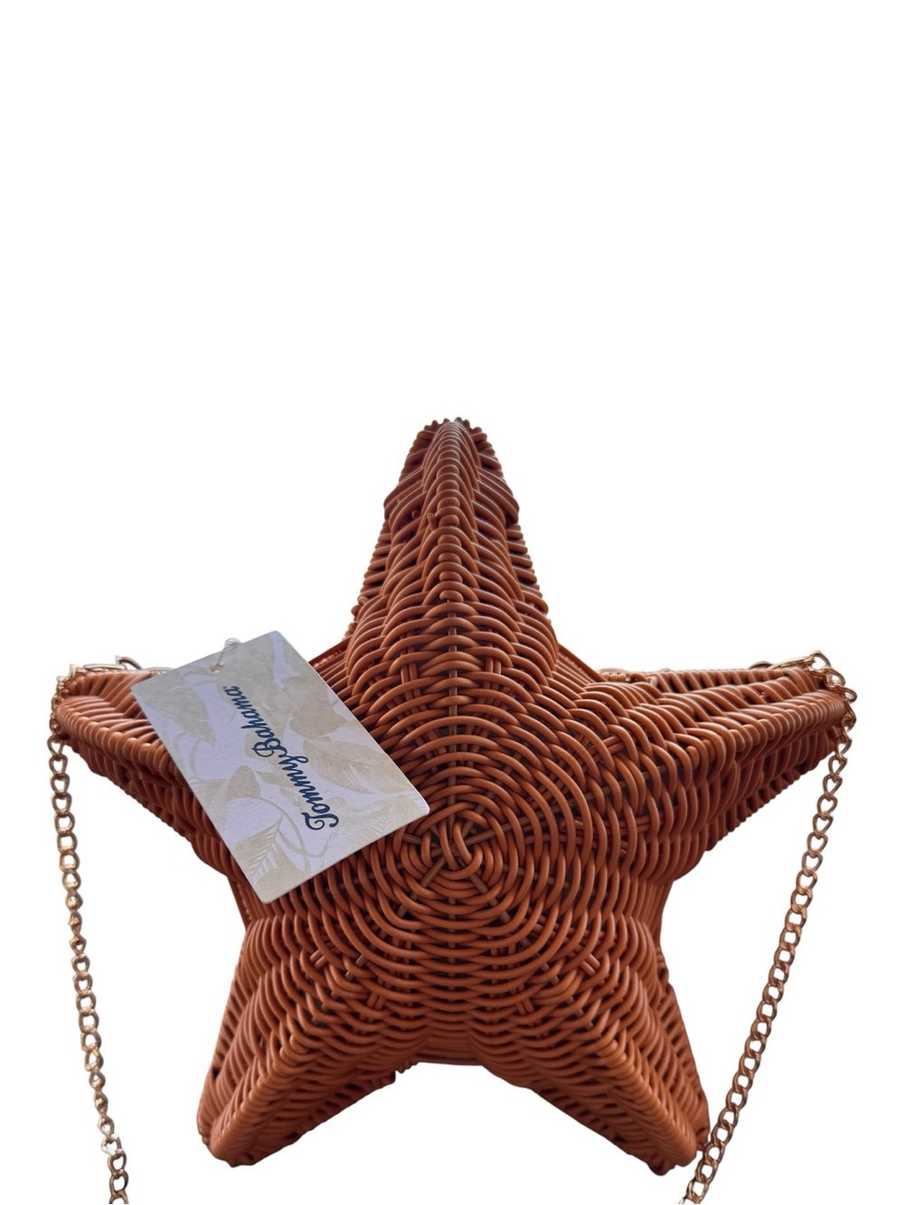 NWT Tommy Bahama Starfish Wicker Crossbody Bag - Woven Novelty Purse - Picture 3 of 6